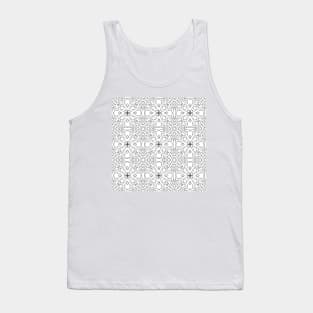 Repeating pattern of lines and swirls Tank Top